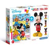 Clementoni 3D-Jigsaw Puzzles Clementoni Supercolor Disney Mickey Mouse 104 Pieces