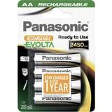 Batteries & Chargers Panasonic Rechargeable Evolta AA 2450mAh 4-pack