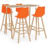 vidaXL 3056268 Outdoor Bar Set, 1 Table incl. 4 Chairs