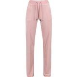 Pink - Women Trousers Juicy Couture Del Ray Classic Velour Pant - Pale Pink