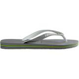 Havaianas Slippers & Sandals Havaianas Brasil Logo - Steel Grey