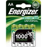 Batteries - Rechargeable Standard Batteries Batteries & Chargers Energizer AA Accu Recharge Universal 1300mAh Compatible 4-pack