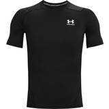 Under Armour Elastane/Lycra/Spandex Tops Under Armour Men's HeatGear Short Sleeve T-shirt - Black/White