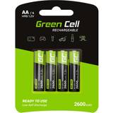 AA (LR06) - Batteries - Camera Batteries Batteries & Chargers Green Cell NiMH AA 2600mAh Compatible 4-pack