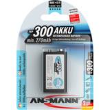 9V (6LR61) - Batteries - Camera Batteries Batteries & Chargers Ansmann NiMH 9V E-Block 300mAh Compatible