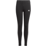 Cotton - Leggings Trousers adidas Girls' Badge of Sport 3-Stripes Leggings Junior - Black/White (GN4046)