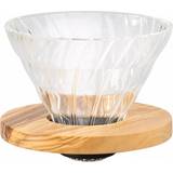 Filter Holders on sale Hario V60 Glass Dripper Olive Wood 02