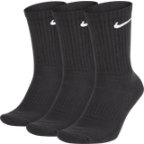 Unisex Underwear Nike Everyday Cushioned Training Crew Socks 3-pack Unisex - Black/White