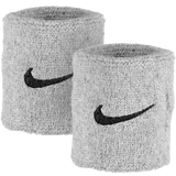 Nike Sportswear Garment Wristbands Nike Swoosh Wristband 2-pack - Dark Grey/Black