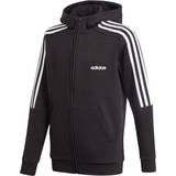 adidas Boy's Essentials-3-Stripes Hoodie - Black/White (GQ8900)