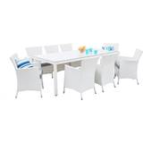 Beliani Italy Patio Dining Set, 1 Table incl. 8 Chairs