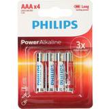 Philips Batteries Batteries & Chargers Philips LR03P4B/05 Compatible 4-pack