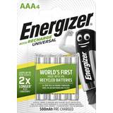 Batteries - Rechargeable Standard Batteries - White Batteries & Chargers Energizer Universal HR03 AAA 500mAh Compatible 4-pack