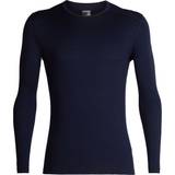 Icebreaker Sportswear Garment Base Layer Tops Icebreaker Men's Merino 200 Oasis Long Sleeve Crewe Thermal Top - Midnight Navy