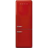 Frost free fridge freezer 70cm Smeg FAB38RRD5 Red