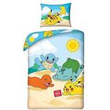 Pokémon Beach Duvet Cover Bed Set 55.1x78.7"