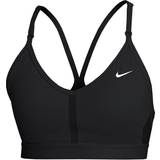 Nike Sports Bras - Sportswear Garment Nike Dri-FIT Indy Light-Support Padded V-Neck Sports Bra - Black/Black/Black/White