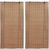 Brown Curtains & Accessories vidaXL 3057519 2-pack 100x160cm