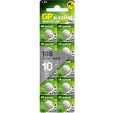 Batteries - Button Cell Batteries - LR43 Batteries & Chargers GP Batteries 186 Compatible 10-pack