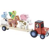 Pigs Baby Toys Vilac Tractor & Trailer with Animals