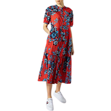 Tommy Hilfiger Midi Dresses Tommy Hilfiger Floral Print Relaxed Fit Maxi Dress - Hot House Floral/Fireworks