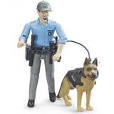 Polices Action Figures Bruder Bworld Policeman with Dog