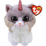 Cats Soft Toys TY Beanie Boos Asher Cat with Horn 15cm