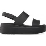 36 ½ Sandals Crocs Brooklyn Low Wedge - Black