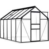 Polycarbonate Freestanding Greenhouses vidaXL 48217 5.89m² Aluminum Polycarbonate