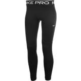 Leggings Trousers Nike Girl's Pro Dri-FIT Leggings - Black/White (DA1028-010)