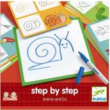 Plastic - Whiteboards Toy Boards & Screens Djeco Step by Step Animals