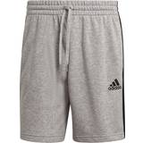 Viscose Shorts adidas Essentials French Terry 3-Stripes Shorts Men - Medium Grey Heather/Black