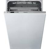Silver slimline dishwasher Hotpoint HSIC 3M19 C UK N Integrated