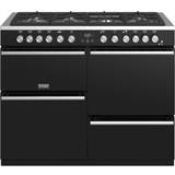 110cm - Electric Ovens Gas Cookers Stoves Precision Deluxe S1100DF Black