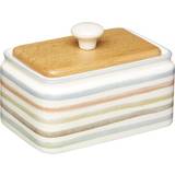 Ceramic Butter Dishes KitchenCraft Classic Collection Striped Butter Dish