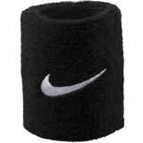 Cotton Wristbands Nike Swoosh Wristband 2-pack - Black/White