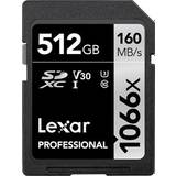 512 GB - SDXC Memory Cards LEXAR Professional SDXC Class 10 UHS-I U3 V30 1066x 512GB