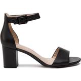 42 ½ Heeled Sandals Clarks Deva Mae - Black Leather
