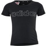 Adidas girl t shirt adidas Girl's Essentials T-shirt - Black/White (GN4042)