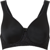 Miss Mary Smooth Lacy Underwired T-shirt Bra - Black