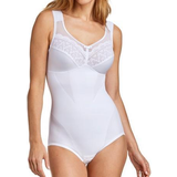 Non-Padded Bodysuits Miss Mary Happy Hearts Shaping Body - White