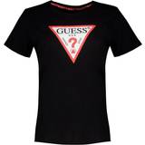 Guess Tops Guess Triangle Logo T-shirt - Black