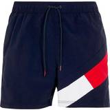 Tommy Hilfiger Men Swimwear Tommy Hilfiger Colour Blocked Slim Fit Mid Length Swim Shorts - Desert Sky