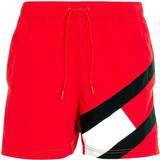 Tommy Hilfiger Men Swimming Trunks Tommy Hilfiger Colour Blocked Slim Fit Mid Length Swim Shorts - Primary Red