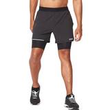 Nylon Shorts 2XU Aero 2-in-1 5" Shorts Men - Black/Silver Reflective