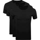 Lacoste Men T-shirts Lacoste Crew Neck T-shirt 3-pack - Black