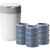 Diaper Pails on sale Tommee Tippee Twist & Click Nappy Disposal Bin Starter Kit with 12 Refills