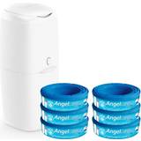 Angelcare Diaper Pails Angelcare Nappy Disposal System Value Pack with 6 Refill Cassettes