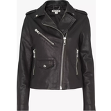 Whistles Agnes Pocket Leather Jacket - Black
