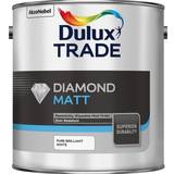 Dulux Trade Paint Dulux Trade Diamond Matt Wall Paint White 2.5L